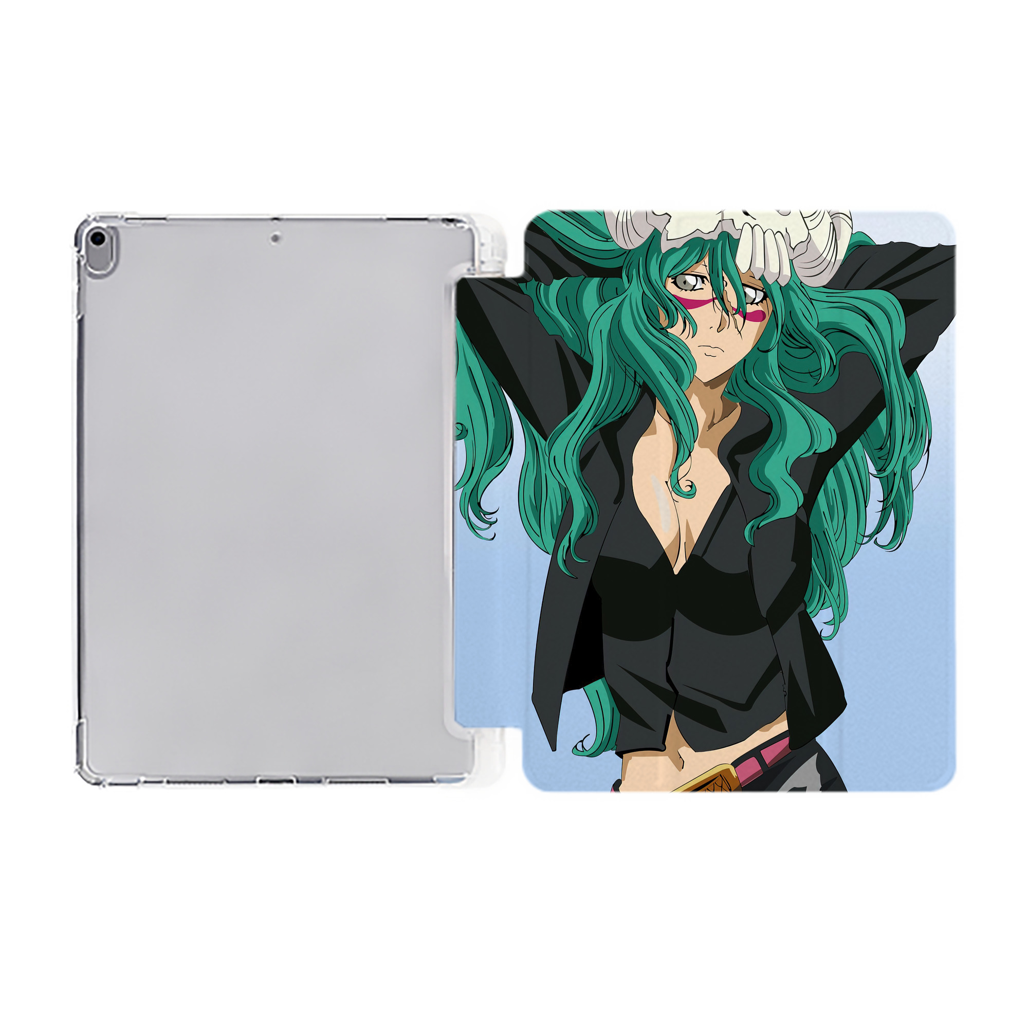 （画像用） ブリーチ BLEACH IPad ケース ペン収納付き 三つ折りスタンド PUレザー×シリコン 対応機種9.5/10.5/10.9インチ